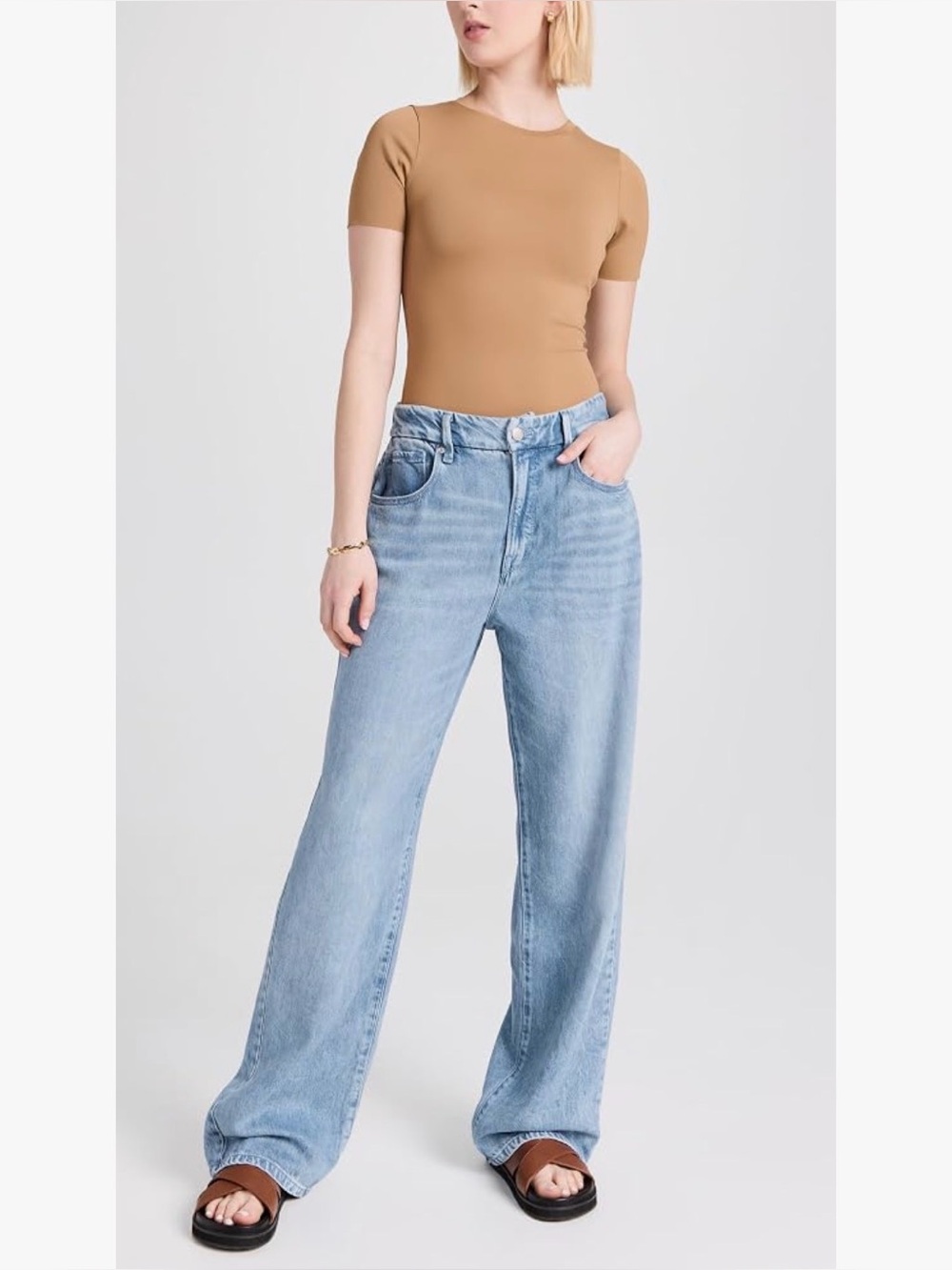Good American Weightless Drip Good '90s Loose Jeans Indigo396 Size 8/29